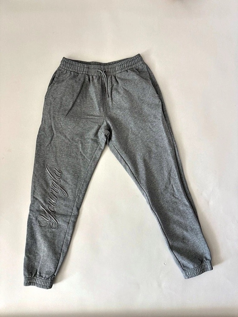 YoungLA Autograph Joggers Gray Track Pants Large
